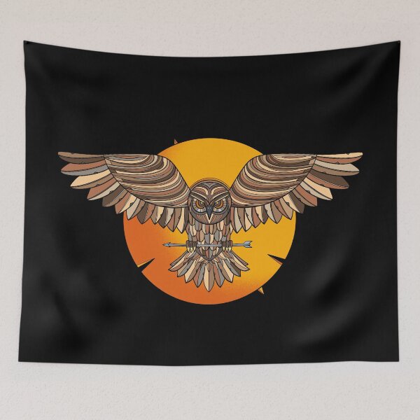 Item preview, Arrow of Wisdom – Geometric Flying Owl designed and sold by DaveDanchuk.