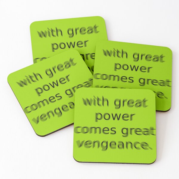 Item preview, With Great Power Green Question Unique Artwork Sign designed and sold by Doctor Schtrudel.