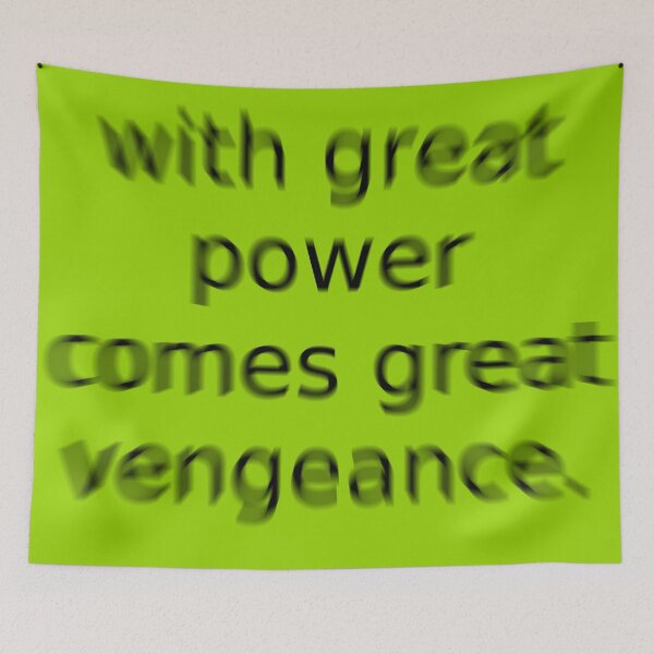 Item preview, With Great Power Green Question Unique Artwork Sign designed and sold by Doctor Schtrudel.
