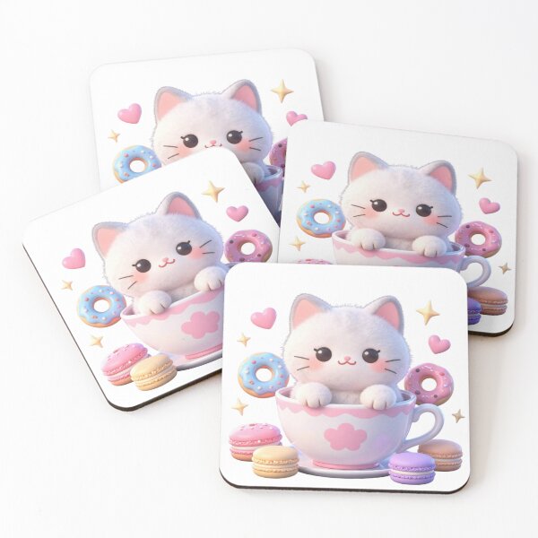 Item preview, Cat in Teacup designed and sold by DelightWear.