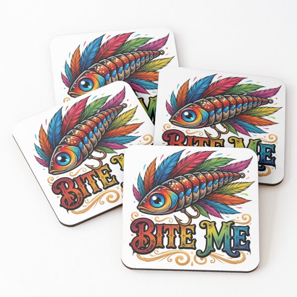 Item preview, Bite Me Rainbow Fishing Lure Humor designed and sold by TshirtsOnline-.