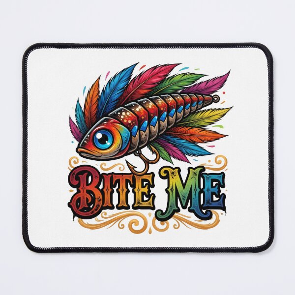 Item preview, Bite Me Rainbow Fishing Lure Humor designed and sold by TshirtsOnline-.