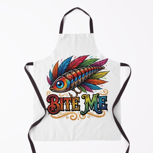 Item preview, Bite Me Rainbow Fishing Lure Humor designed and sold by TshirtsOnline-.