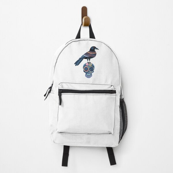 Item preview, Scandinavian Folk Art, Raven Standing On a Skull designed and sold by xiao xuans.