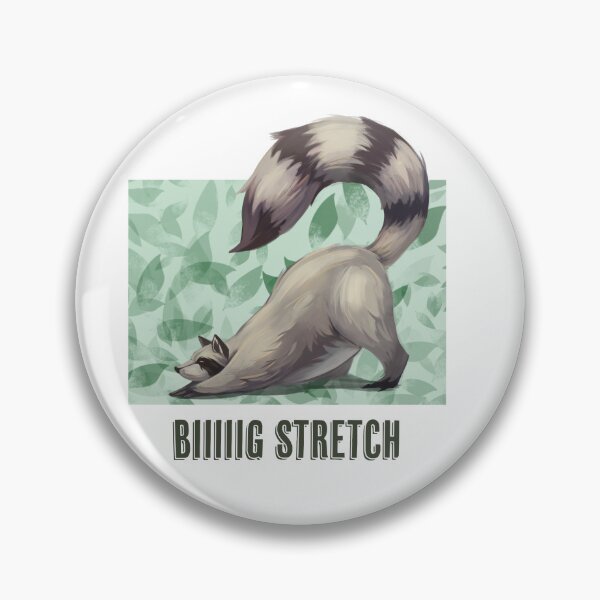 Item preview, Big Stretch Raccoon designed and sold by Kulay Illustrations.