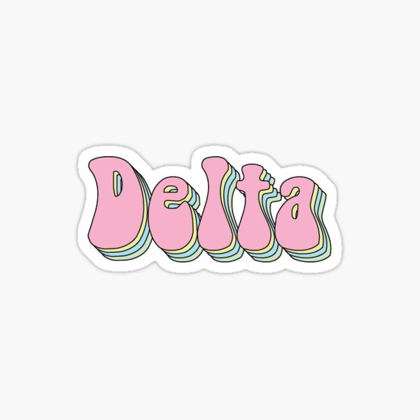 Delta - stacked Sticker