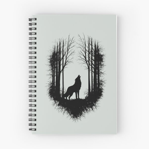 Item preview, Howling Wolf Forest Silhouette designed and sold by SK ArtNest.