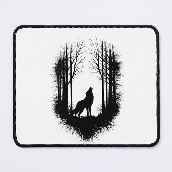 Item preview, Howling Wolf Forest Silhouette designed and sold by SK ArtNest.