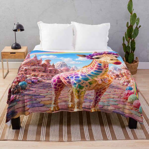 Item preview, Rainbow Giraffe in Candy Kingdom – Magical Fantasy Puzzle designed and sold by Edenglow Prints & Peculiars.