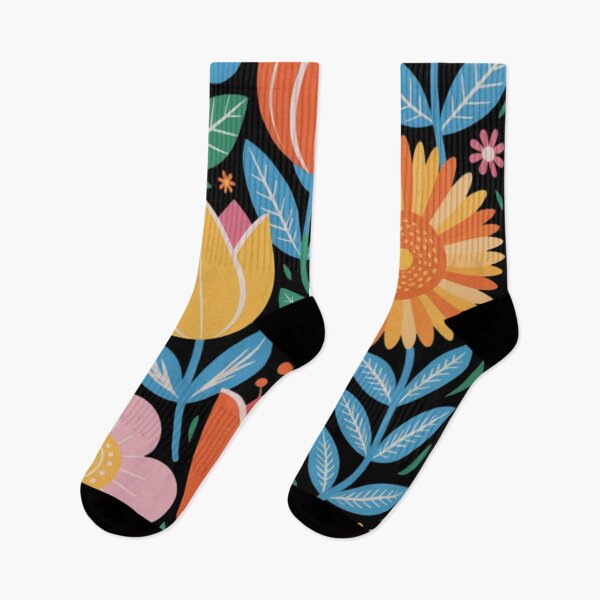 Item preview,  floral illustration with a folk art style designed and sold by 123ks.