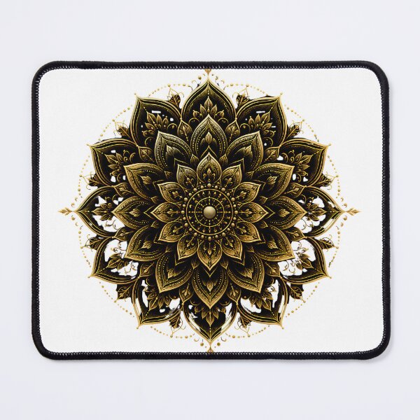Item preview, Golden Lotus Mandala | Elegant Floral Geometric Design designed and sold by CalmMandala.