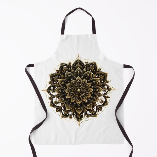 Item preview, Golden Lotus Mandala | Elegant Floral Geometric Design designed and sold by CalmMandala.
