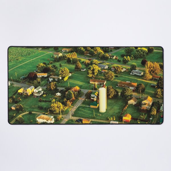Artikelvorschau, Die Landschaft Pennsylvanias aus der Vogelperspektive in einem Ultraleichtflugzeug entworfen und verkauft von Kay Brewer.