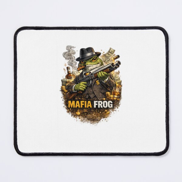 Item preview, Mafia Frog Gangster Vintage T-Shirt | Funny Mob Frog Illustration designed and sold by Norique_7.