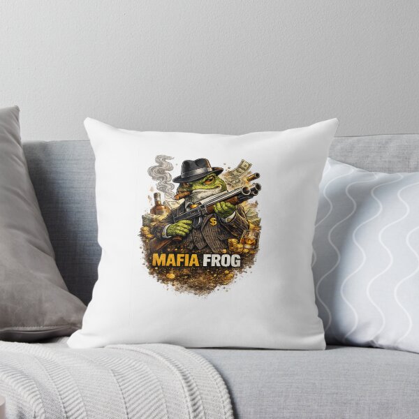 Item preview, Mafia Frog Gangster Vintage T-Shirt | Funny Mob Frog Illustration designed and sold by Norique_7.