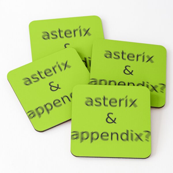 Item preview, Asterix and Appendix Green Question Unique Artwork Sign designed and sold by Doctor Schtrudel.