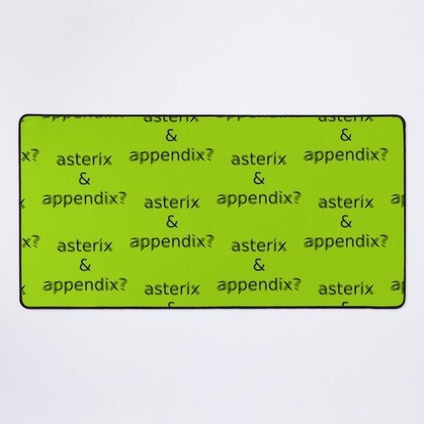 Item preview, Asterix and Appendix Green Question Unique Artwork Sign designed and sold by Doctor Schtrudel.
