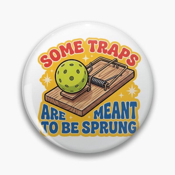 Item preview, Some Traps Are Meant To Be Sprung Funny Pickleball Mousetrap designed and sold by randaper.
