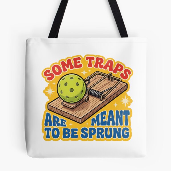 Item preview, Some Traps Are Meant To Be Sprung Funny Pickleball Mousetrap designed and sold by randaper.