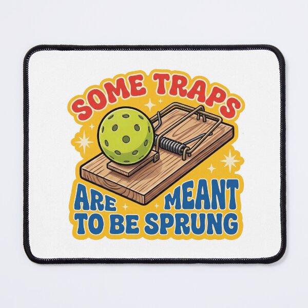 Item preview, Some Traps Are Meant To Be Sprung Funny Pickleball Mousetrap designed and sold by randaper.