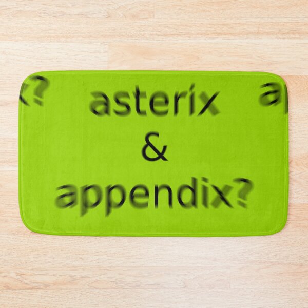 Item preview, Asterix and Appendix Green Question Unique Artwork Sign designed and sold by Doctor Schtrudel.
