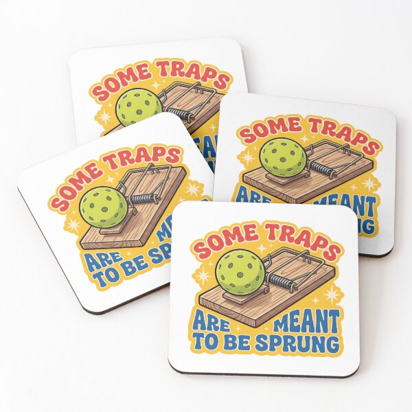 Item preview, Some Traps Are Meant To Be Sprung Funny Pickleball Mousetrap designed and sold by randaper.