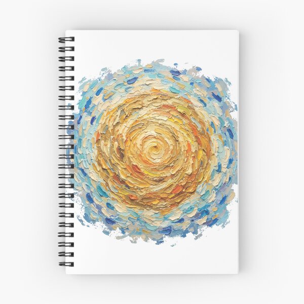 Item preview, Impasto Sun Swirl Van Gogh Style Thick Oil Paint Texture Art designed and sold by Pavnud.