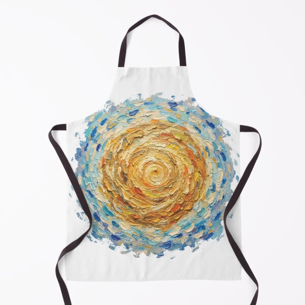 Item preview, Impasto Sun Swirl Van Gogh Style Thick Oil Paint Texture Art designed and sold by Pavnud.