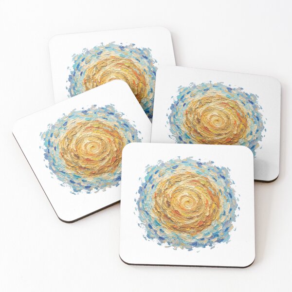 Item preview, Impasto Sun Swirl Van Gogh Style Thick Oil Paint Texture Art designed and sold by Pavnud.