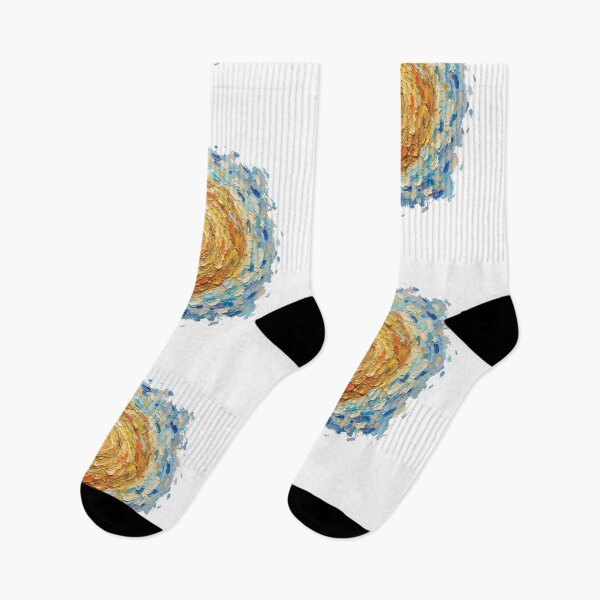 Item preview, Impasto Sun Swirl Van Gogh Style Thick Oil Paint Texture Art designed and sold by Pavnud.