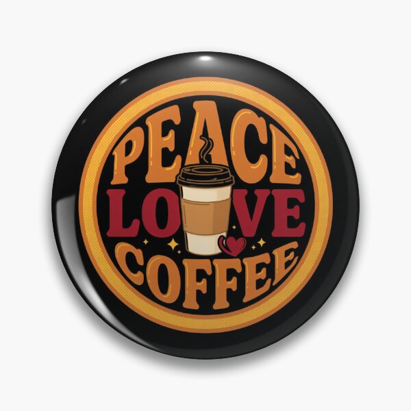 Item preview, Peace Love and Coffee Circle designed and sold by Peter Stawicki.