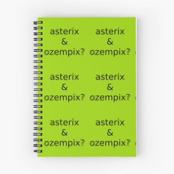 Item preview, Asterix and Ozempix Green Question Unique Artwork Sign designed and sold by Doctor Schtrudel.