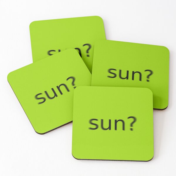 Item preview, Sun Green Question Unique Artwork Sign designed and sold by Doctor Schtrudel.