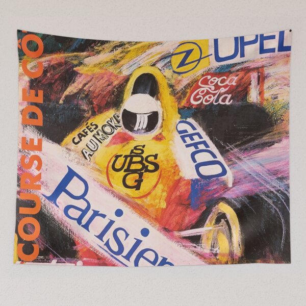 Item preview, St. Ursanne 1990 Hillclimb Poster – Classic Swiss Motorsport designed and sold by Road To Track.