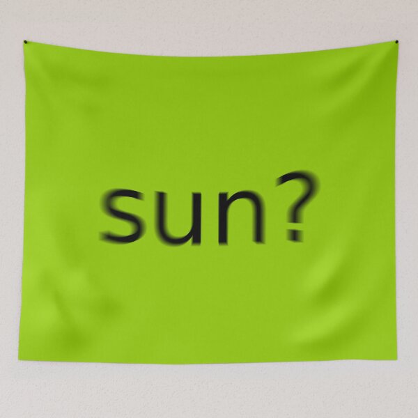 Item preview, Sun Green Question Unique Artwork Sign designed and sold by Doctor Schtrudel.