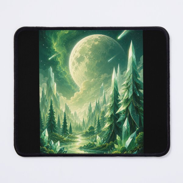 Item preview, Emerald Moon over the Crystal Forest designed and sold by Sketchlegacy.