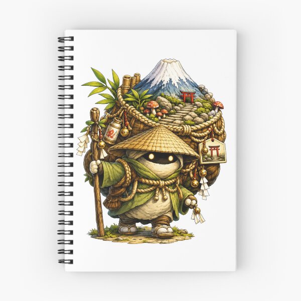 Item preview, Kodama Mountain Guardian | Japanese Forest Spirit | Mount Fuji Yokai | Shinto Fantasy | Cute Mythical Wanderer | Cottagecore Japan designed and sold by MrDev.