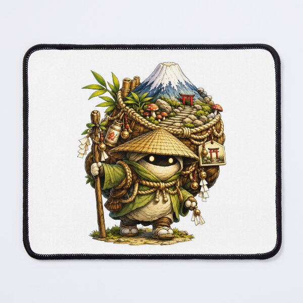Item preview, Kodama Mountain Guardian | Japanese Forest Spirit | Mount Fuji Yokai | Shinto Fantasy | Cute Mythical Wanderer | Cottagecore Japan designed and sold by MrDev.