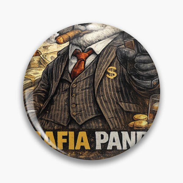 Item preview, Mafia Panda Gangster Vintage T-Shirt | Funny Mob Panda Illustration designed and sold by Norique_7.