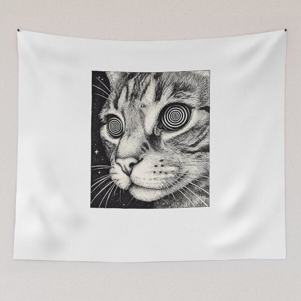 Artikelvorschau, Hypnotische Katze – Okkultes Goth Kater Design entworfen und verkauft von OH-MY-GOTH.