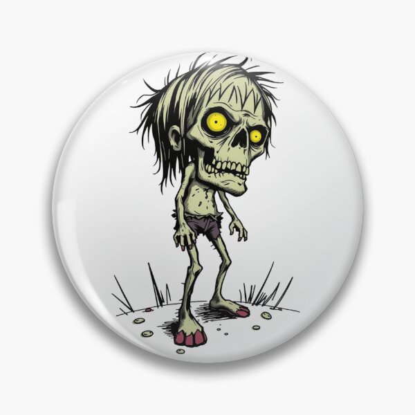 Item preview, Creepy Big Eyed Zombie Skeleton Cartoon designed and sold by ERODED SELF.