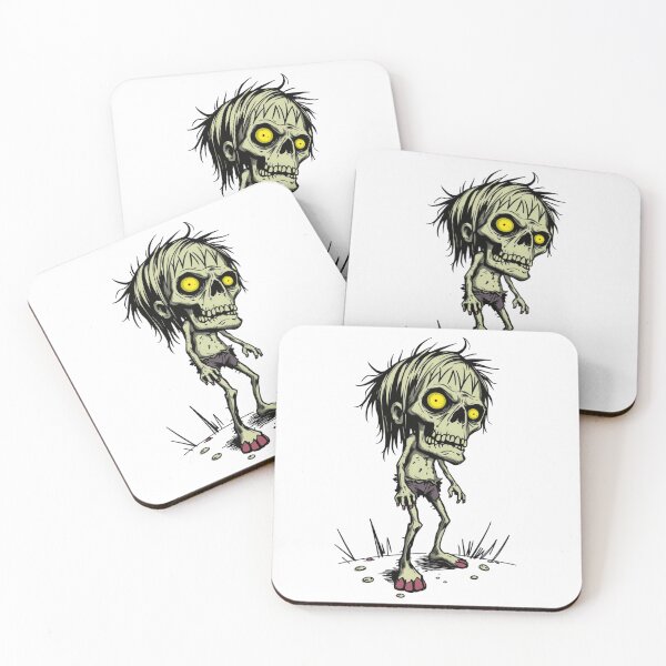 Item preview, Creepy Big Eyed Zombie Skeleton Cartoon designed and sold by ERODED SELF.
