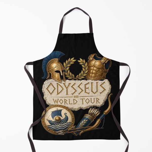 Item preview, Odysseus World Tour Stone Relief Trophy Collection Art Ancient Greek Mythology Humor Gift for Mythology Lovers designed and sold by Nightarel.