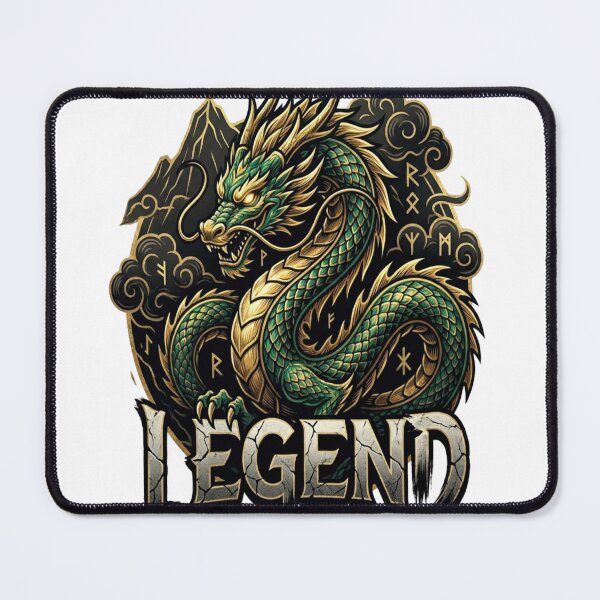 Item preview, Guardian Dragon Legend | Mystical Gold & Emerald Fantasy Art--#DragonArt # designed and sold by mo-carnival.