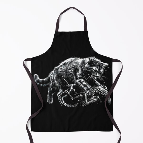 Item preview, Alien Cat Vs Xenomorph Funny Sci-Fi Horror Parody Graphic T-Shirt designed and sold by rzanhoo.