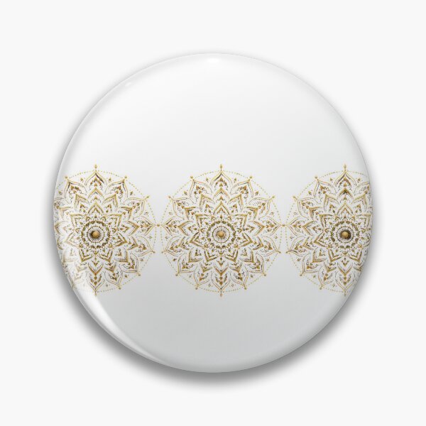 Item preview, Triple Golden Mandala | Elegant Boho Ornamental Design designed and sold by CalmMandala.