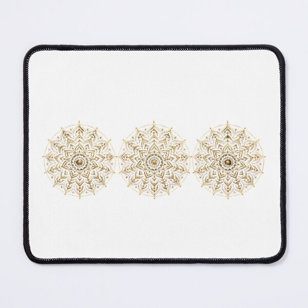 Item preview, Triple Golden Mandala | Elegant Boho Ornamental Design designed and sold by CalmMandala.