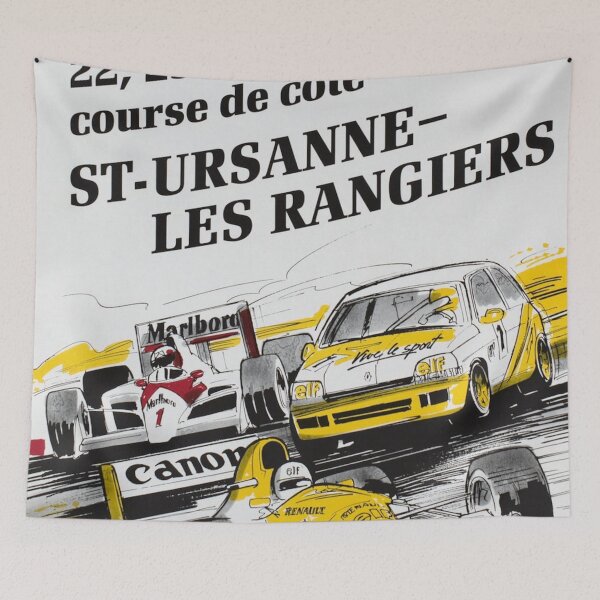 Item preview, St. Ursanne 1992 Hillclimb Poster – Classic Swiss Motorsport designed and sold by Road To Track.