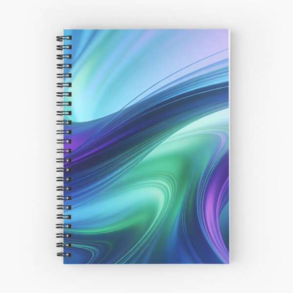 Item preview, Blue Aurora Waves Fluid Abstract Cyberpunk Aesthetic designed and sold by Paulo Costa Dias.