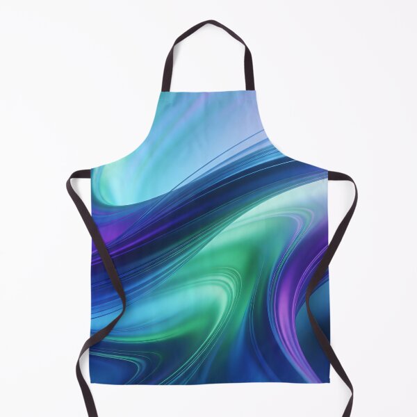 Item preview, Blue Aurora Waves Fluid Abstract Cyberpunk Aesthetic designed and sold by Paulo Costa Dias.